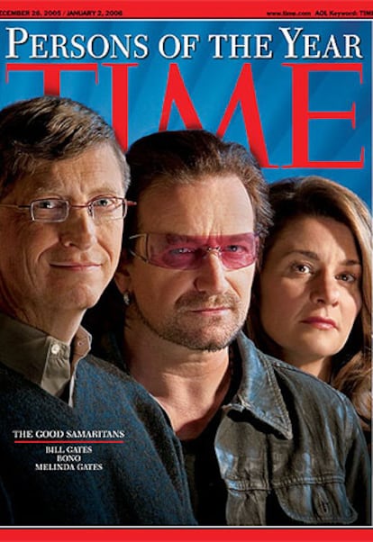 Portada de la revista <i>Time</i> con una foto del trío de personajes del año, que sale a la venta mañana.