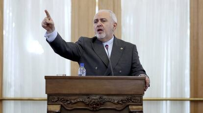 Mohammad Javad Zarif, en una conferencia de prensa en Teherán el pasado día 5.