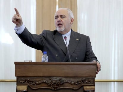 Mohammad Javad Zarif, en una conferencia de prensa en Teherán el pasado día 5.