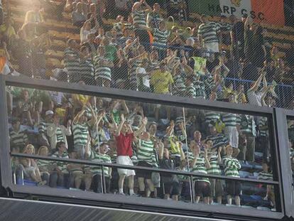 Aficionados del Celtic en El Madrigal