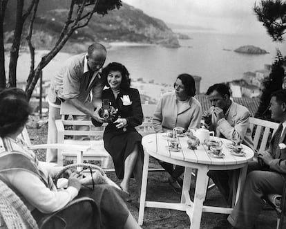 Frank Sinatra y Ava Gardner en la Costa Brava.