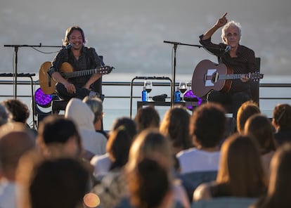 Kiko Veneno, durante su actuación en el festival Terraceo en Vigo el pasado 14 de agosto.