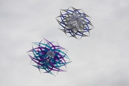 Cometas en el Festival de Cometas de Vitoria-Gasteiz.