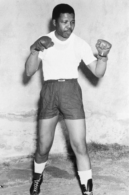 1952. Nelson Mandela, gran amante del boxeo.