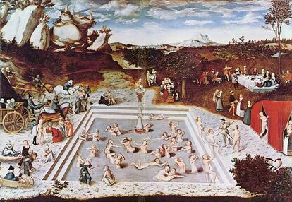 'La fuente de eterna juventud' es una pintura realizada en 1546, por el pintor Lucas Cranach el Viejo y que se conserva en Berln, Alemania.