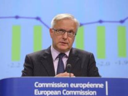 El vicepresidente de la Comisión Europea (CE) y comisario de Asuntos Económicos, Olli Rehn. EFE/Archivo