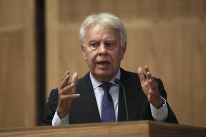 El expresidente del Gobierno, Felipe González, la semana pasada en Brasil.