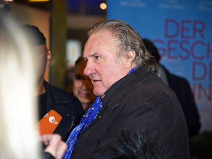 French actor Gérard Depardieu on January 12, 2023, in Berlin, Germany.