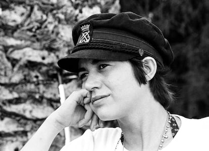 Junio de 1974. Ana Maria Moix en Sitges.