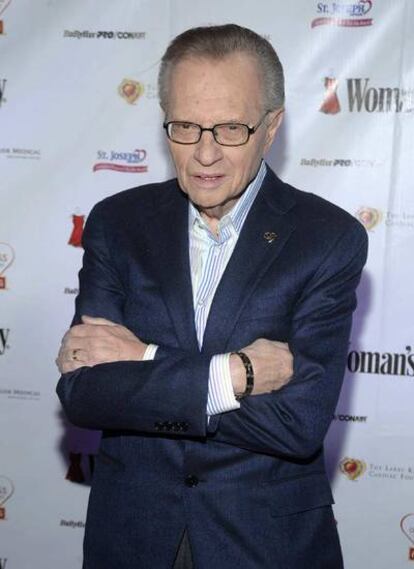 El histórico presentador de la CNN Larry King.