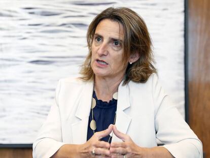 La vicepresidenta tercera del Gobierno y ministra de Transición Ecológica y para el Reto Demográfico, Teresa Ribera.