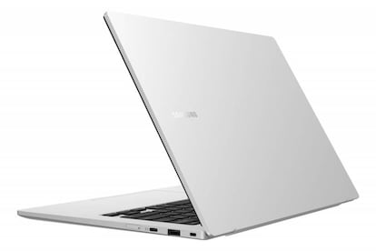 Lateral Samsung Galaxy Book 3 Go