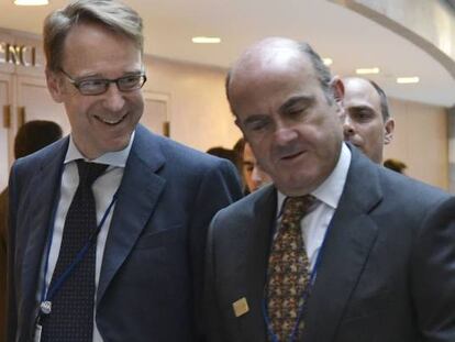 Jens Weidmann con Luis de Guindos