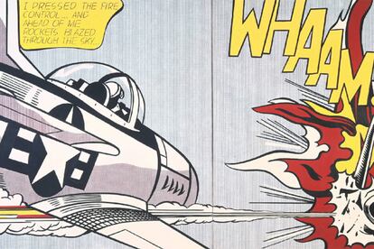 'Whaam', una de las obras de Roy Lichtenstein falsificadas.