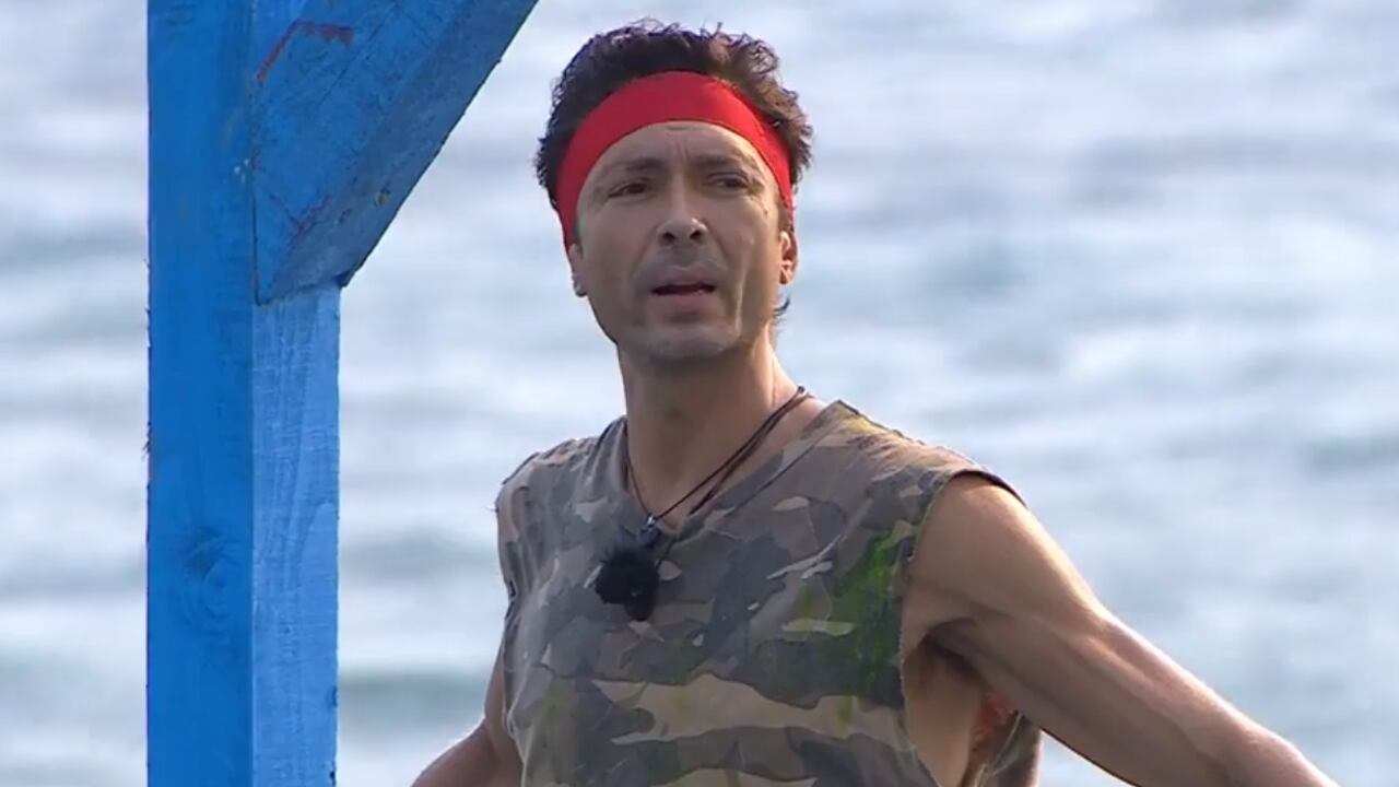 Ángel Cristo, durante su participación en 'Supervivientes'.