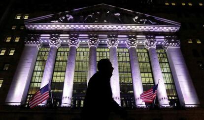 Fachada de la Bolsa de Nueva York