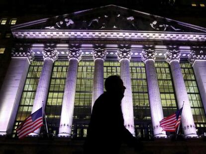 Fachada de la Bolsa de Nueva York