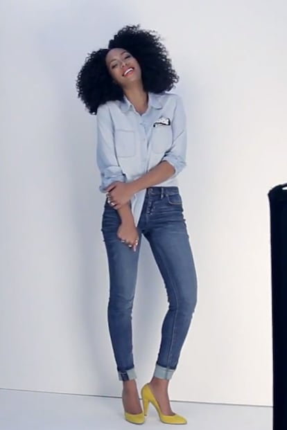 Solange es la imagen de la nueva campaña (otoño-invierno 2012/13) de la firma Madewell (hermana pequeña de J. Crew), un puesto que ocupó antes Alexa Chung.