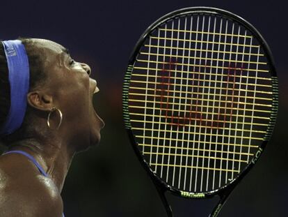 Venus Williams, durante la final en Zhuhai.