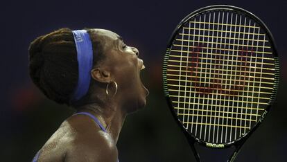 Venus Williams, durante la final en Zhuhai.