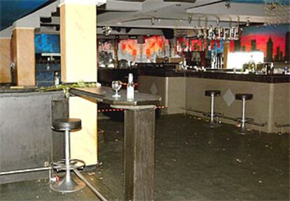Interior de la discoteca austríaca en la que esta noche ha explotado una granada.