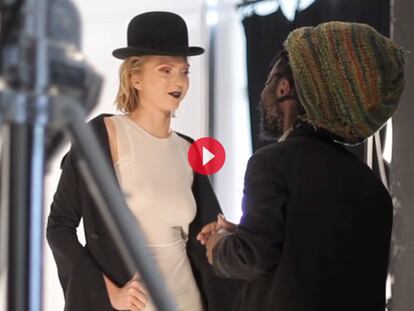 Así se hizo la sesión de fotos con Lily Cole