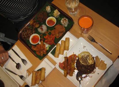 Degustación de cocina malaya en el restaurante Rasa Sayang de Londres