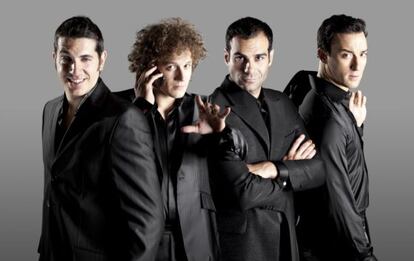 Los componentes de 'Póker de Voces' son Ignasi Vidal, Daniel Diges, David Ordinas y Pablo Puyol.