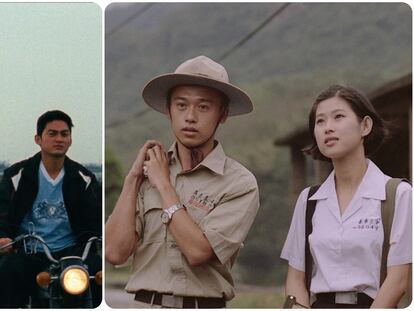 Tomas de las películas taiwanesas 'Ohong Village' (2019) y 'Dust in the wind' (1986).