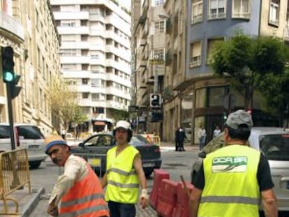 Panorámica de las obras de la calle Bedoya en 2009.