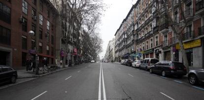 Vista de la zona de la calle de Atocha que el Ayuntamiento planea rehabilitar y reformar.