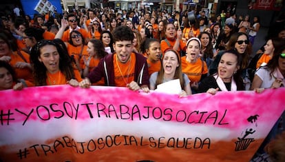 Concentración en Callao de estudiantes de la facultad de Trabajo Social.