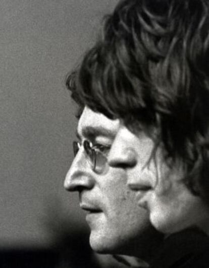 John Lennon e Mick Jagger.