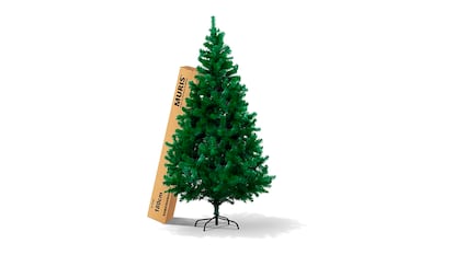 Árboles de navidad sobre fondo blanco.