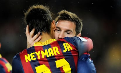 Messi con Neymar