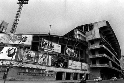 Una panorámica del estadio de Mestalla.