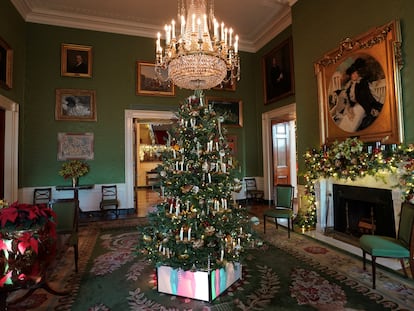 Decoraciones navideñas de la Casa Blanca.