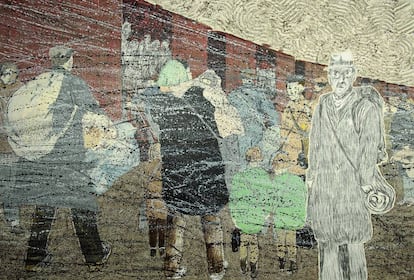 Obra del pintor Jeroen Krabbé, de 2010, expuesta en el nuevo Museo del Holocausto, en Ámsterdam.