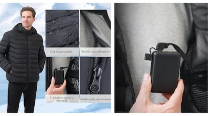 Este abrigo calefactable para hombre tiene un diseño versátil que combina con todo.