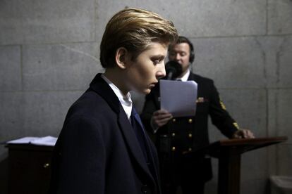 Barron Trump, el único hijo de Donald y Melania.