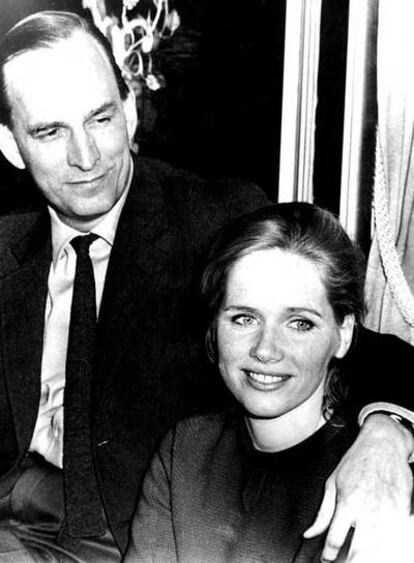 Ingmar Bergman y Liv Ullmann, en Roma en 1968.