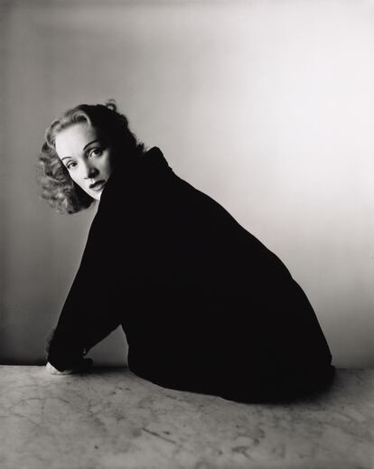 Marlene Dietrich, retratada en Nueva York, en 1948.
