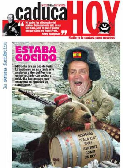 Portada de 'Caduca Hoy' sobre una cacería del Rey en Rusia