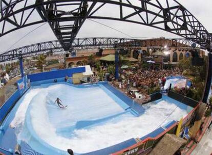 Panorámica del complejo que Wave House ya explota en la ciudad californiana de San Diego, en los Estados Unidos.