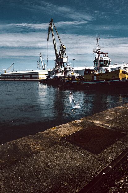 Vistas desde el puerto de A Coruña.