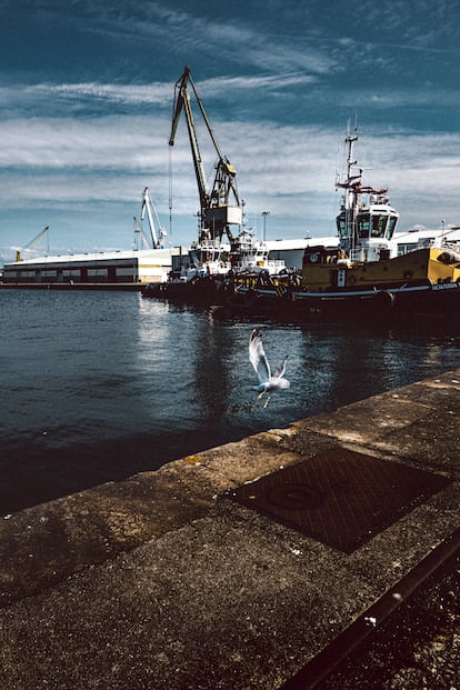 Vistas desde el puerto de A Coruña.