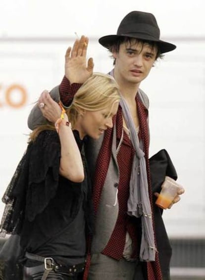 Kate Moss y Pete Doherty, el pasado sábado en Londes.