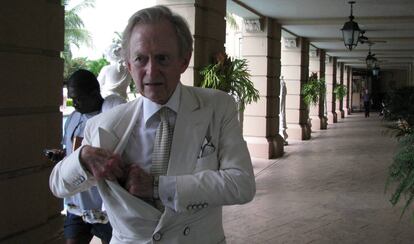 Tom Wolfe en el hotel Biltmore de Miami.