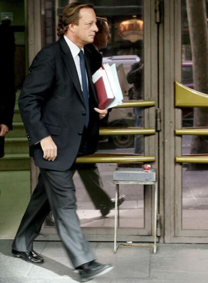 El fiscal Ignacio Gordillo, a la salida de la Audiencia Nacional.