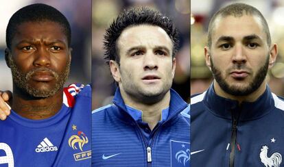 Cissé, Valbuena y Benzema.